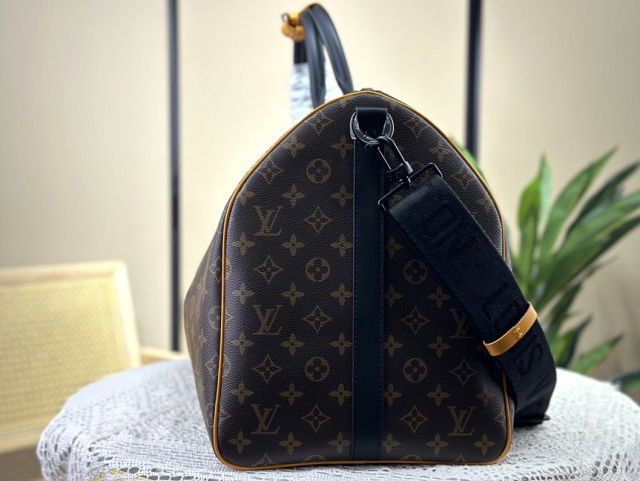 Louis vuitton original monogram canvas keepall 55 M46702 yellow