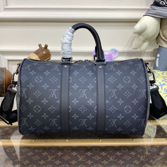 Louis vuitton original monogram eclipse keepall 35 M46655 