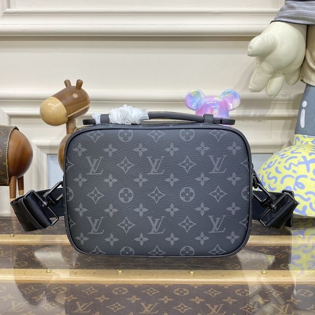 Louis vuitton original monogram eclipse s lock messenger bag m45805