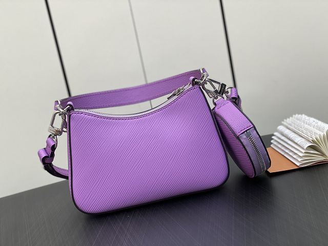 Louis vuitton original epi leather marellini bag M22653 purple