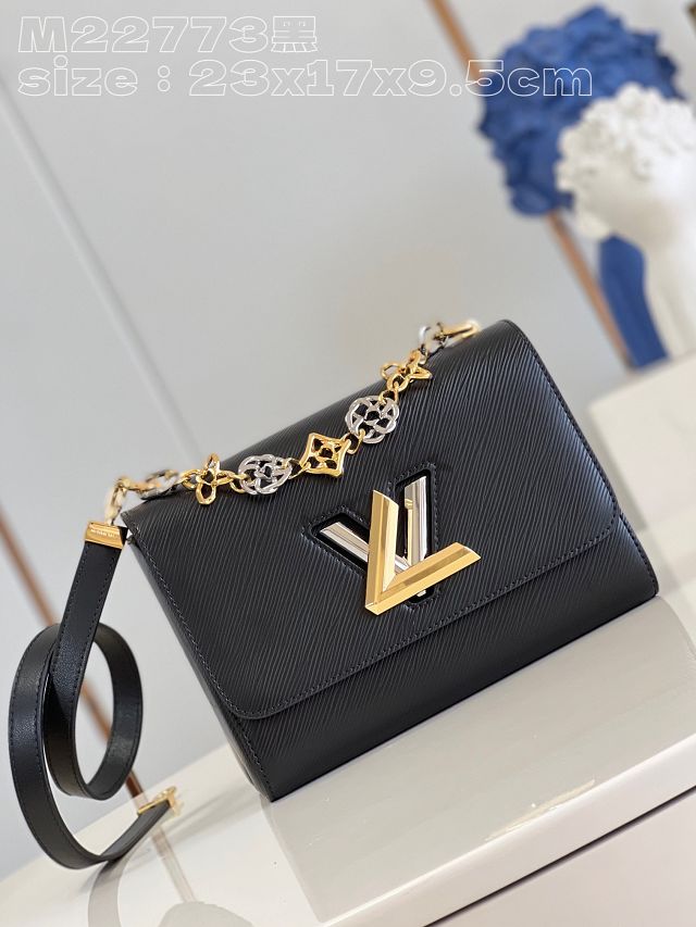 Louis vuitton original epi leather twist mm M22773 black