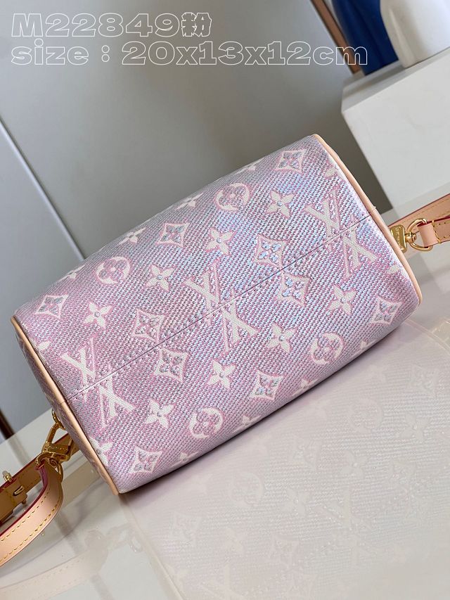 Louis vuitton original monoglam canvas speedy 20 M22849 pink