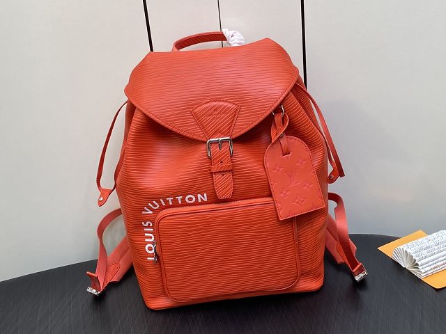 Louis vuitton original epi leather montsouris backpack M23099 red