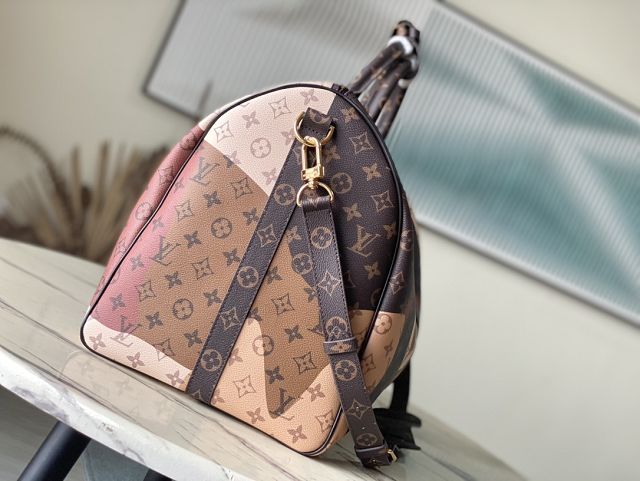 Louis vuitton original monogram canvas keepall 55 m46677 brown