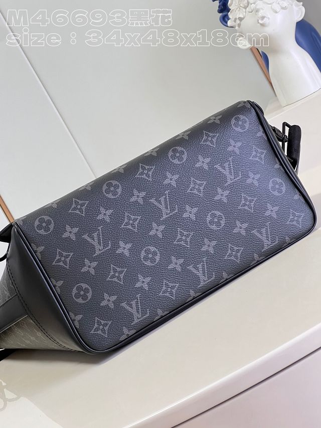 Louis vuitton original monogram eclipse maxi noe sling M23117 black	