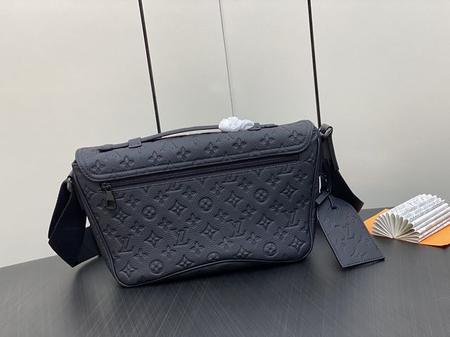 Louis vuitton original calfskin montsouris messenger bag M46685 black