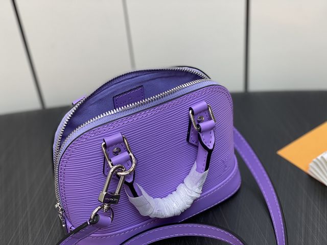 Louis vuitton original epi leather nano alma M82402 purple