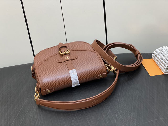 Louis vuitton original epi leather saumur BB M23470 brown