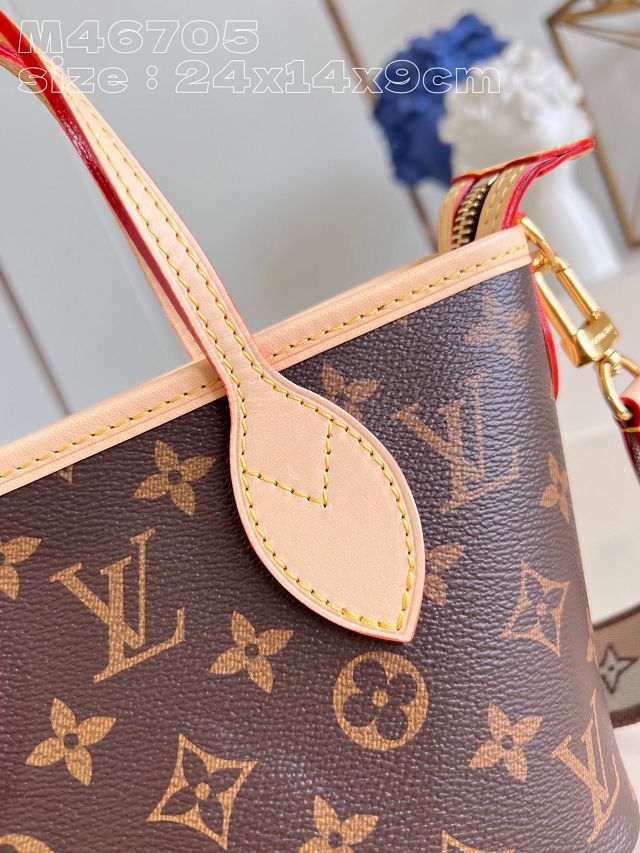 Louis vuitton original monogram canvas neverfull BB M46705 beige