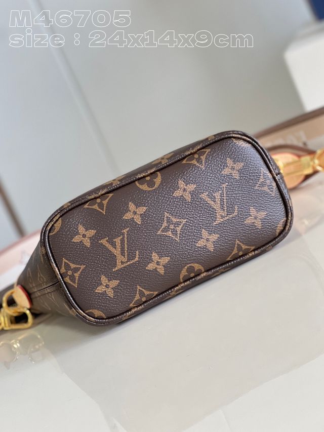 Louis vuitton original monogram canvas neverfull BB M46705 beige