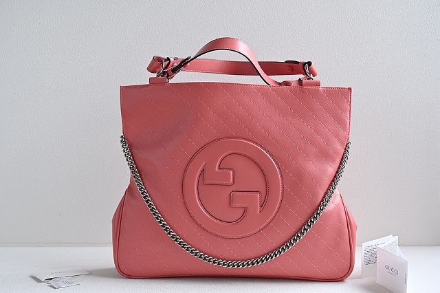 2023 GG original calfskin blondie medium tote bag 751516 pink