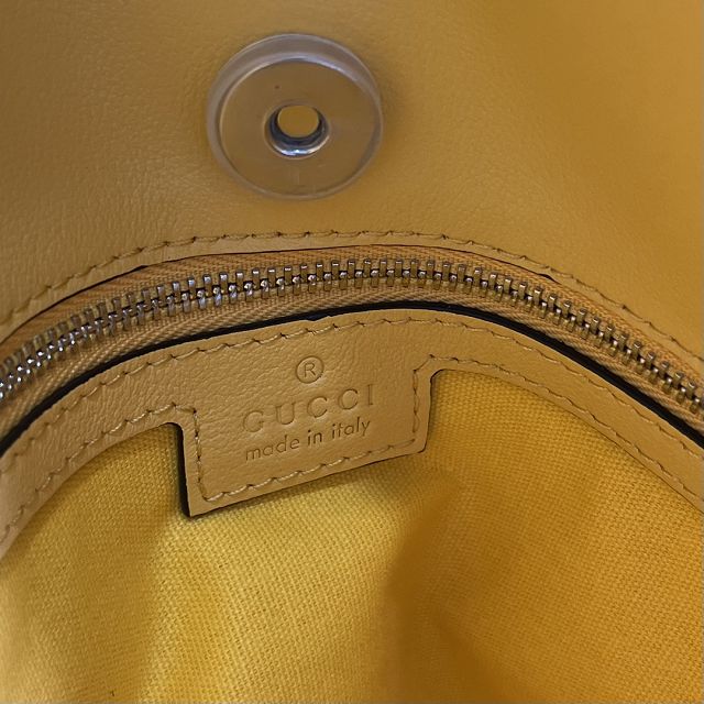 2023 GG original calfskin blondie medium tote bag 751516 yellow