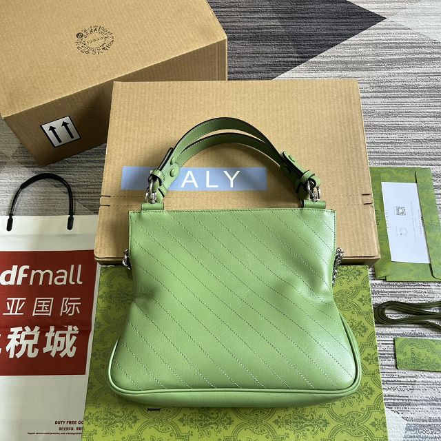 2023 GG original calfskin blondie small tote bag 751518 green