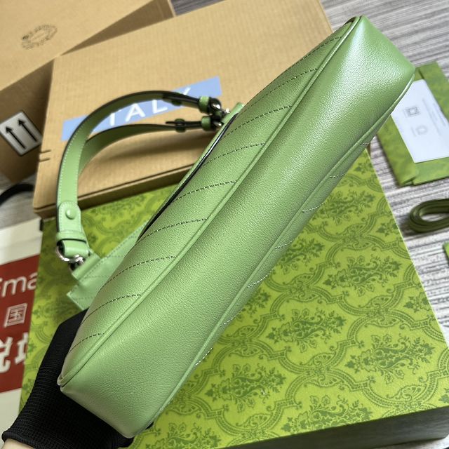 2023 GG original calfskin blondie small tote bag 751518 green