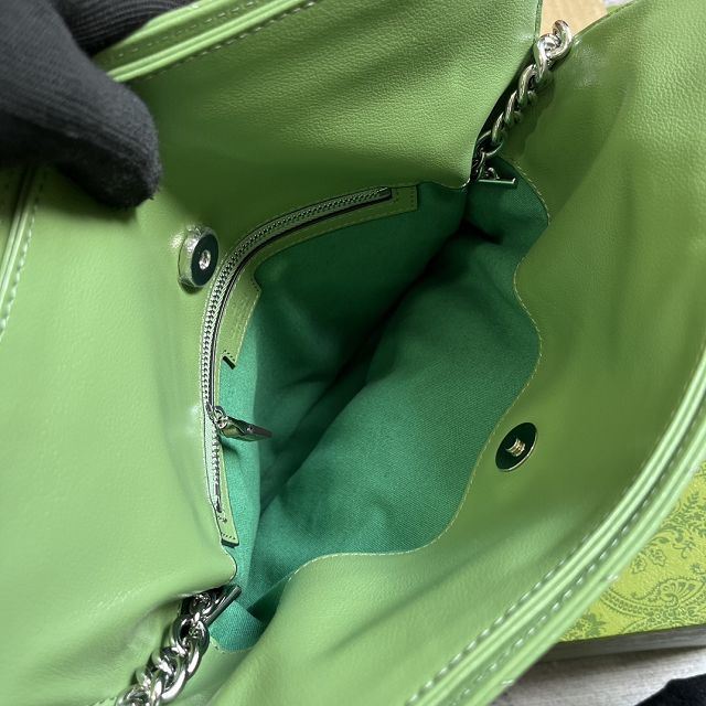 2023 GG original calfskin blondie small tote bag 751518 green