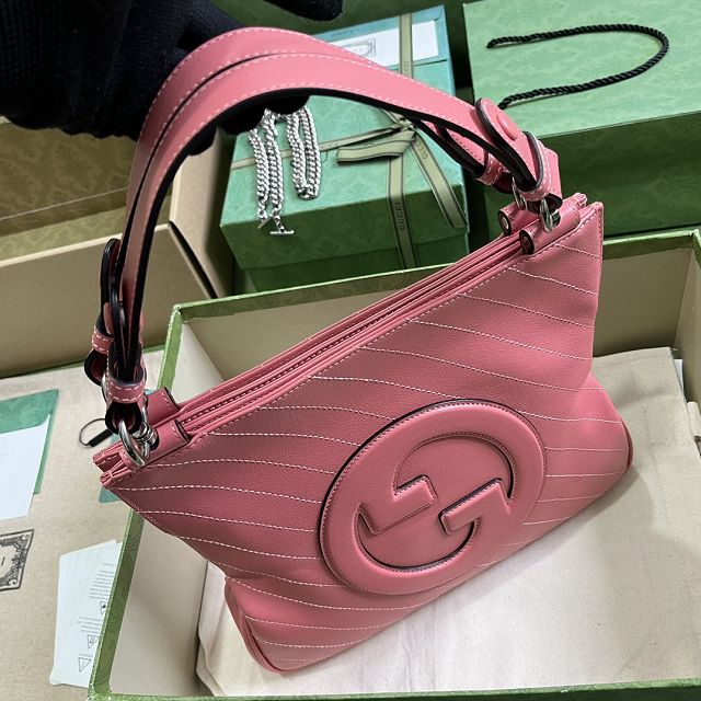 2023 GG original calfskin blondie small tote bag 751518 pink