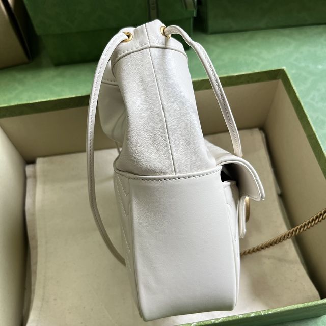 2023 GG original calfskin mini bucket bag 746433 white