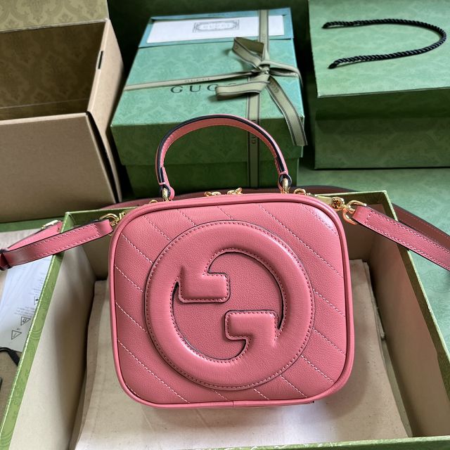 2023 GG original calfskin blondie mini shoulder bag 744434 pink