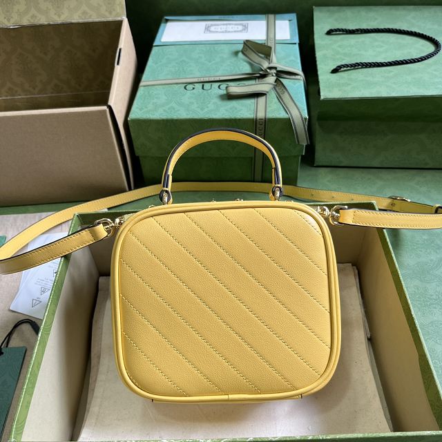 2023 GG original calfskin blondie mini shoulder bag 744434 yellow