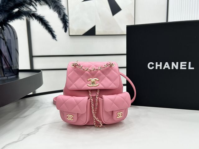 CC original calfskin small backpack AS3787 pink