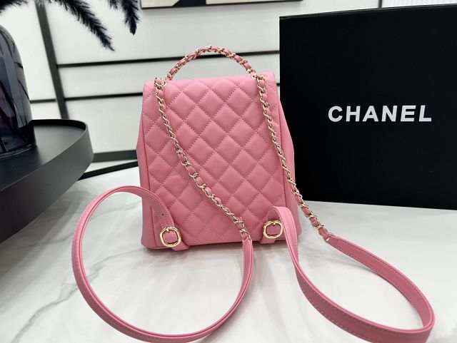 CC original calfskin backpack AS3860 pink