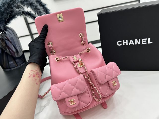 CC original calfskin backpack AS3860 pink