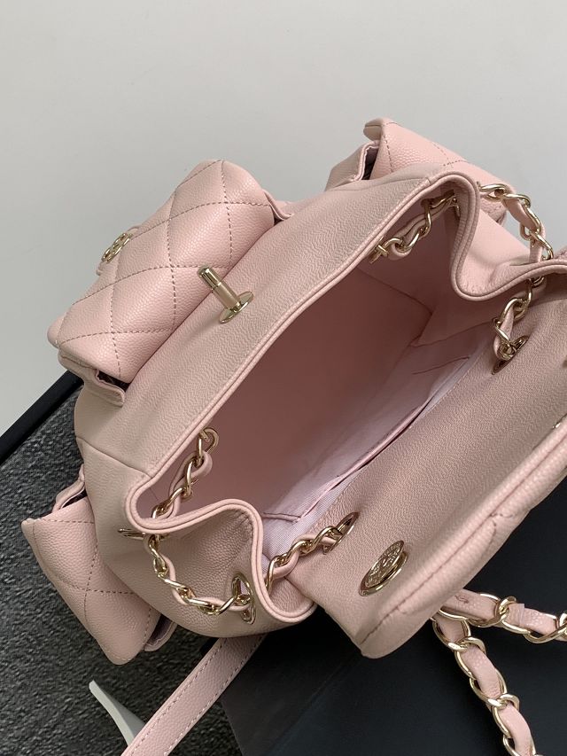 CC original grained calfskin backpack AS4398 light pink