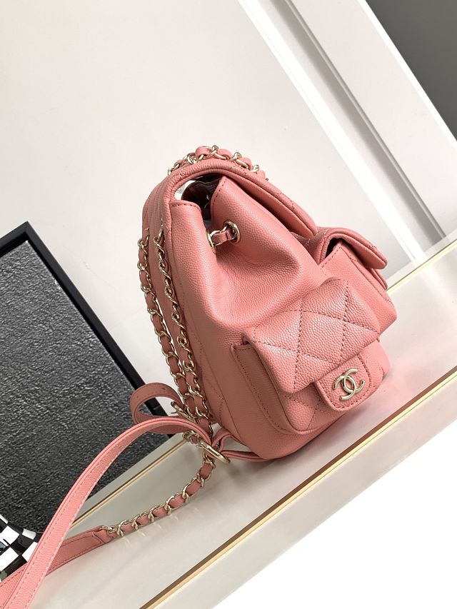 CC original grained calfskin small backpack AS4399 pink