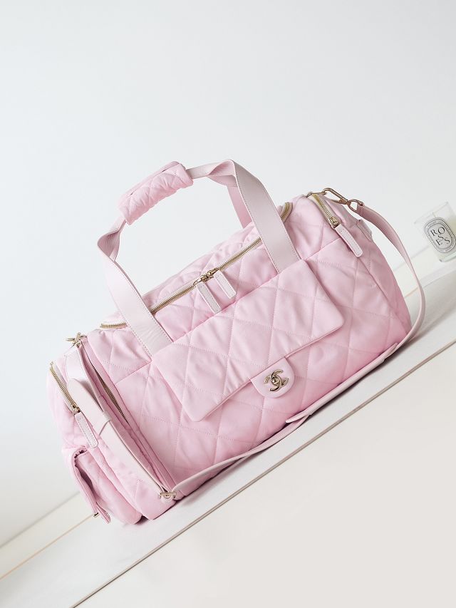 CC original nylon large bowling bag AS4365 pink