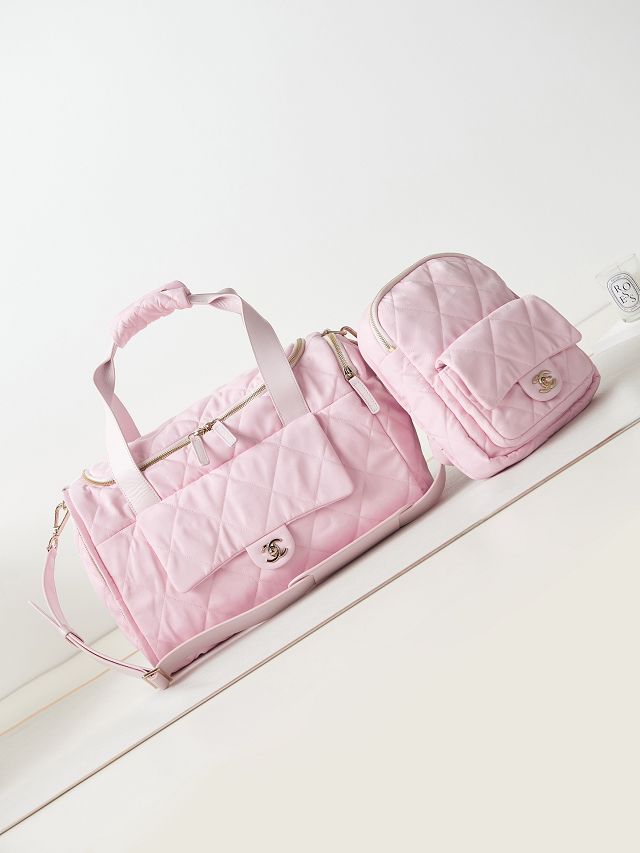 CC original nylon large bowling bag AS4365 pink