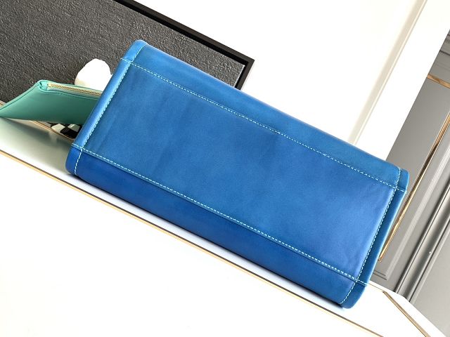 CC original calfskin small shopping bag AS3257 blue