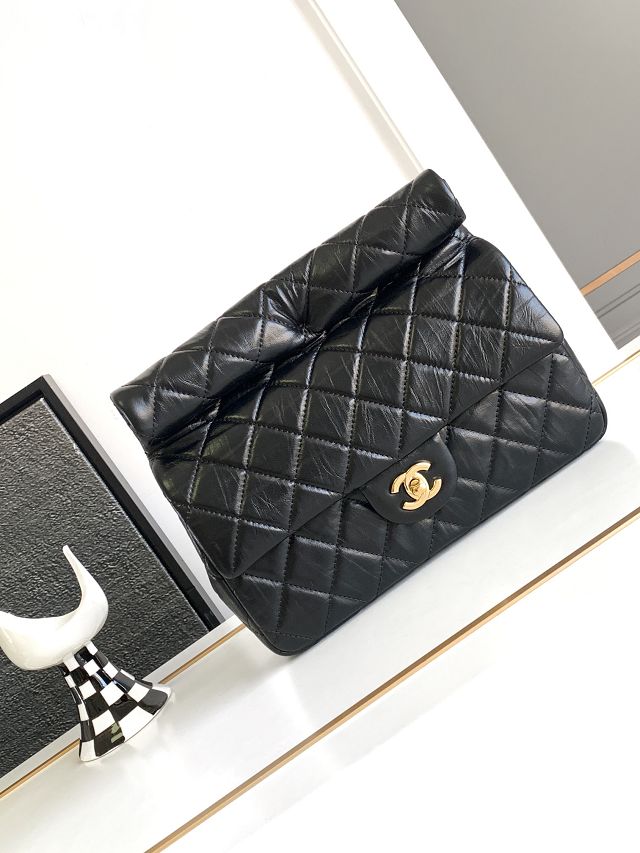 CC original aged calfskin evening bag AP4199 black