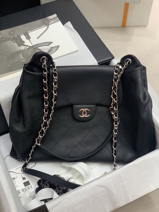 CC original calfskin tote bag AS8450 black