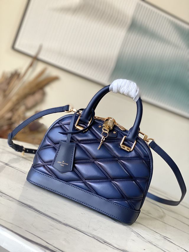 2024 Louis vuitton original lambskin alma BB M23666 blue