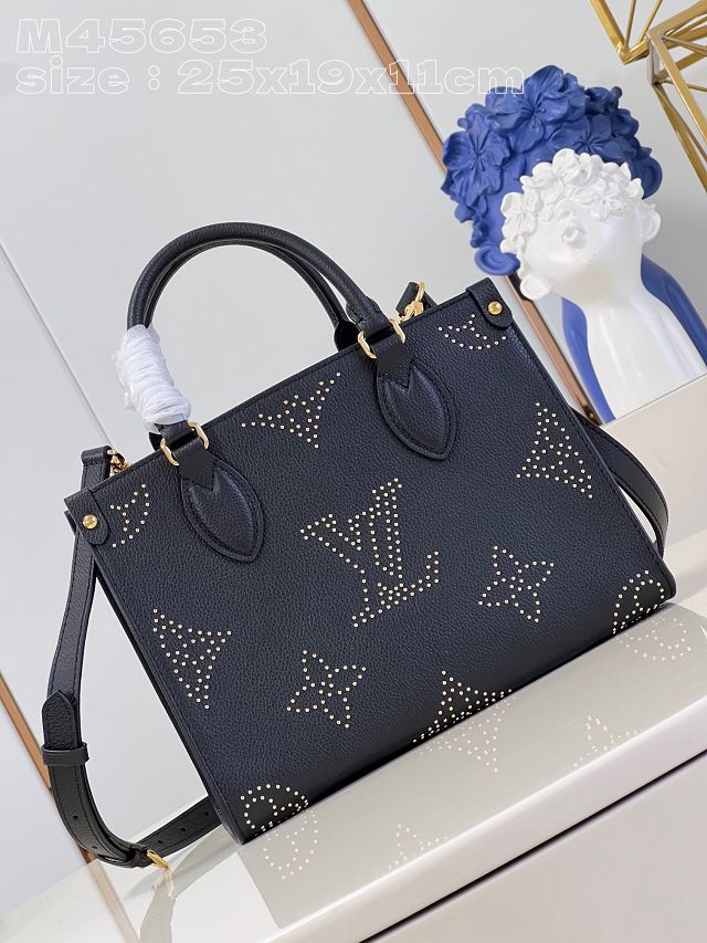 2023 Louis vuitton original calfskin onthego pm M46733 black