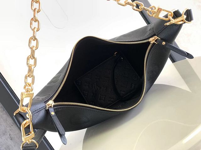 Louis vuitton original calfskin loop hobo bag M46725 black