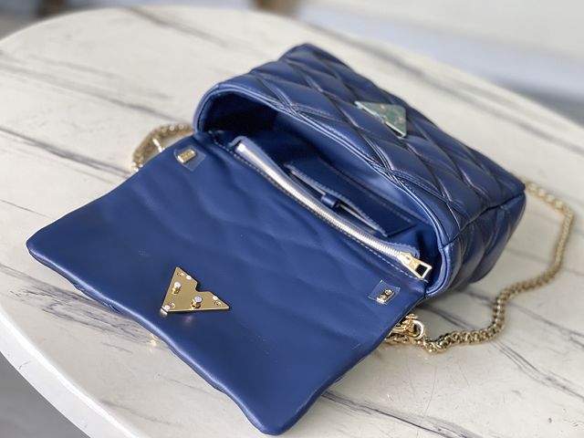 Louis vuitton original lambskin GO-14 medium handbag M23682 blue