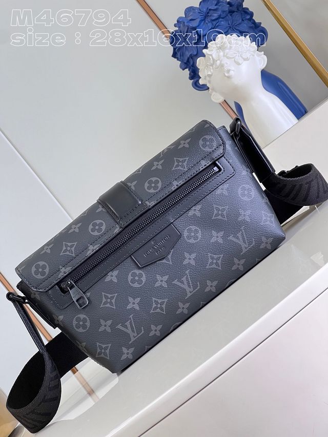 Louis vuitton original monogram eclipse s-cape messenger bag M46794 