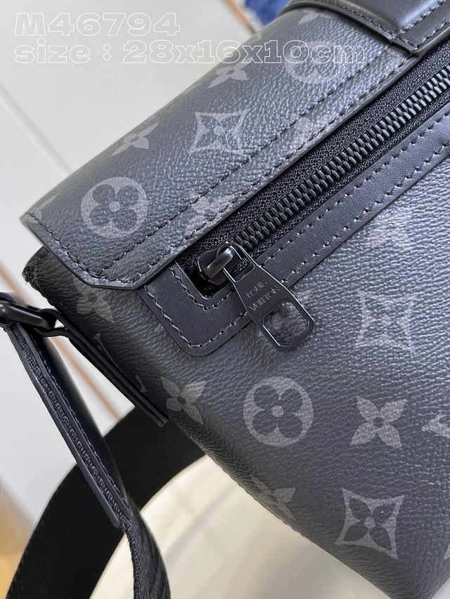 Louis vuitton original monogram eclipse s-cape messenger bag M46794 