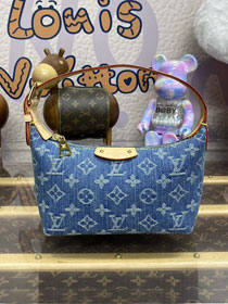 Louis vuitton original denim hills pochette M82949 blue