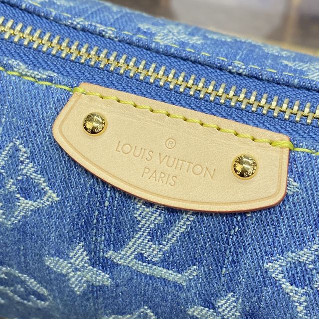 2024 Louis vuitton original denim hills pochette M82949 blue