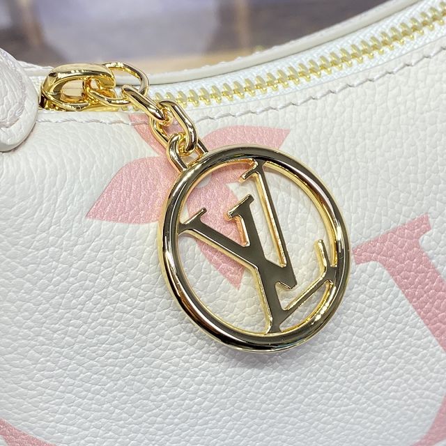 Louis vuitton original calfskin mini moon bag M24108 white&chamallow