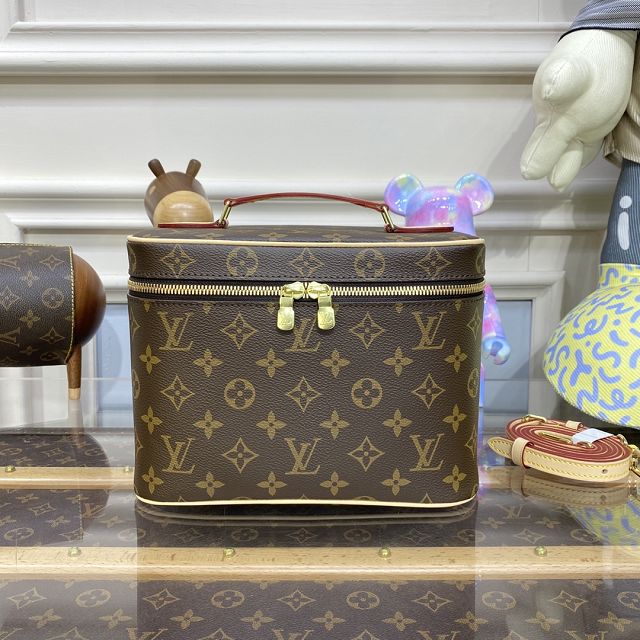 Louis vuitton original monogram nice BB cosmetic case M42265 