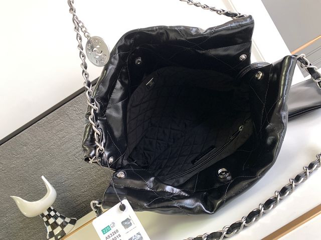 2024 CC original calfskin 22 small handbag AS3260 black&silver