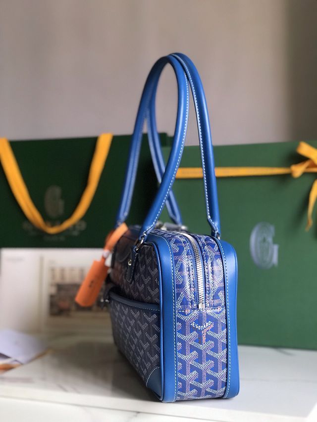 Goyard original canvas baguette bag GY0100 blue