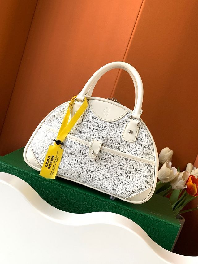 Goyard original canvas small bowling bag GY0098 white