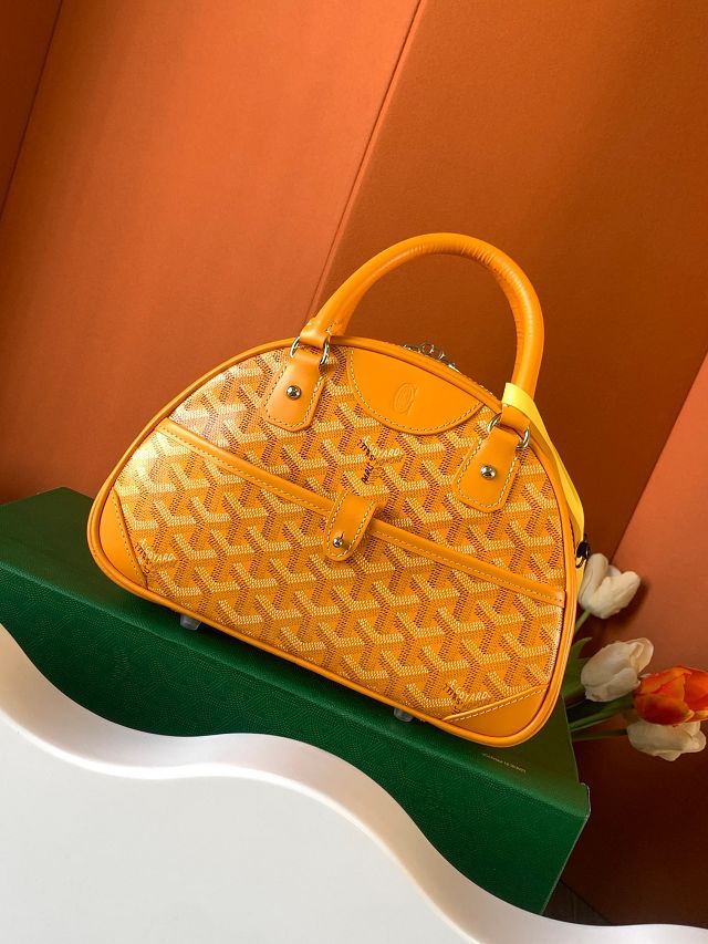 Goyard original canvas small bowling bag GY0098 yellow