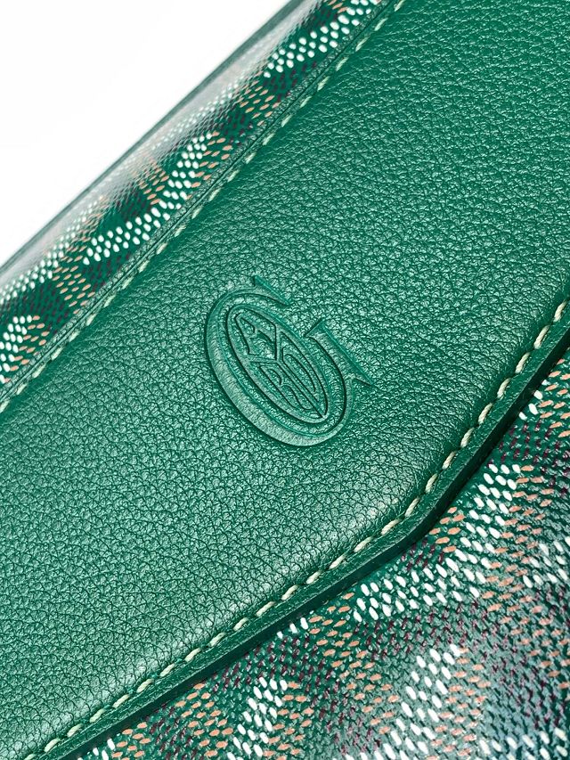 Goyard original canvas cisalpin document case GY0103 green