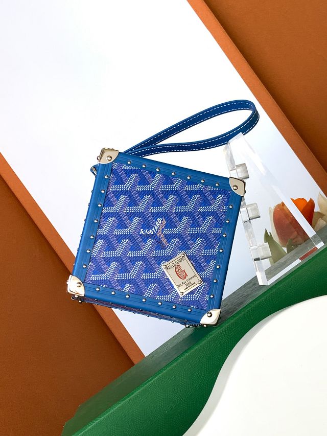 Goyard original canvas de trunk bag GY0104 blue