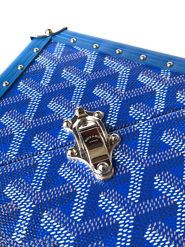 Goyard original canvas de trunk bag GY0104 blue